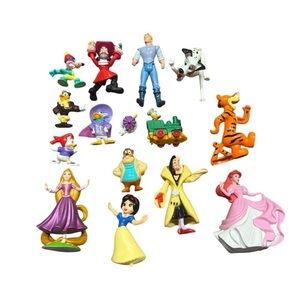 Lot of 15 Disney Figurines – Princesses, Ducktales, and Classic Characters